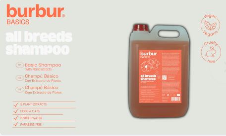 BURBUR BASICS SHAMPOO ALL BREEDS 5000 ML