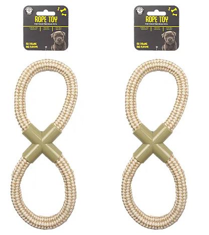 DOG NATURAL ROPE FIGURE 8 TOY
