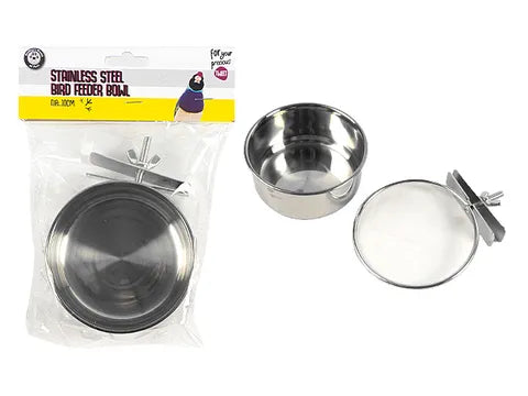 Stainless steel Bird feeder bowl - 9.5cm
