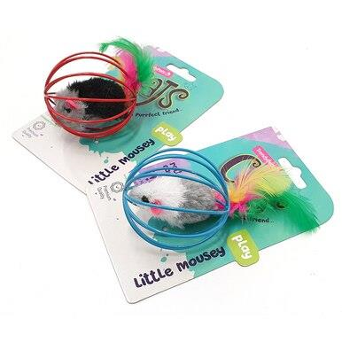 Caged Mouse - Cat Ball Play Toy