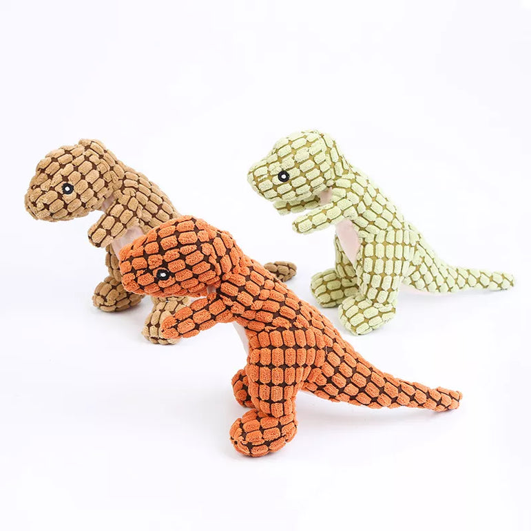 Plush Dinosaur squeaky chew toy