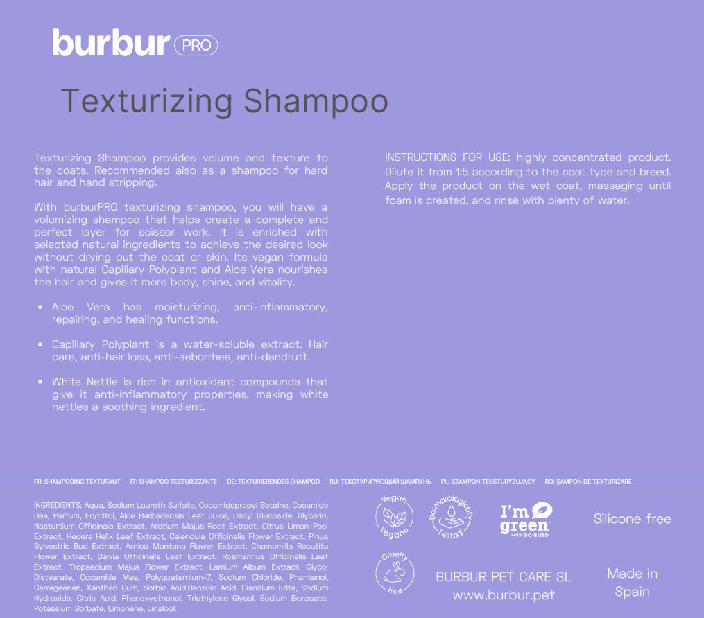 BURBURPRO SHAMPOO TEXTURIZING 100 ML