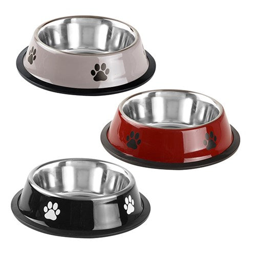 Pet Bowl w Paw Print in 15cm Diameter