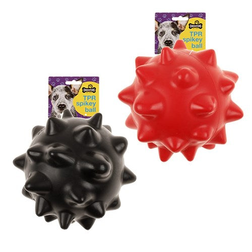 Dog Toy TPR Ball w Spikes 10cm