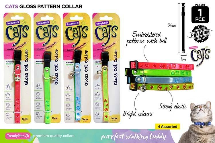 Reflective Cat Collar Paws 1x30cm