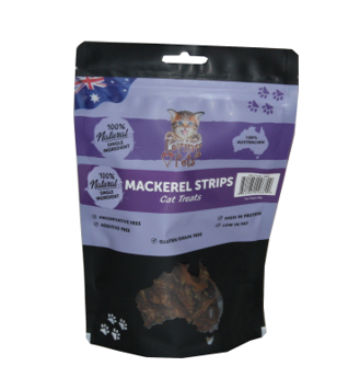 All Natural Aussie Mackerel Strips Cat Treats- 160g