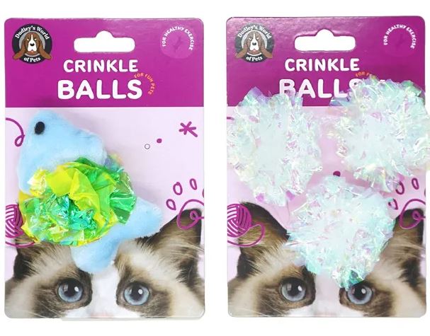 Cellophane online cat toy