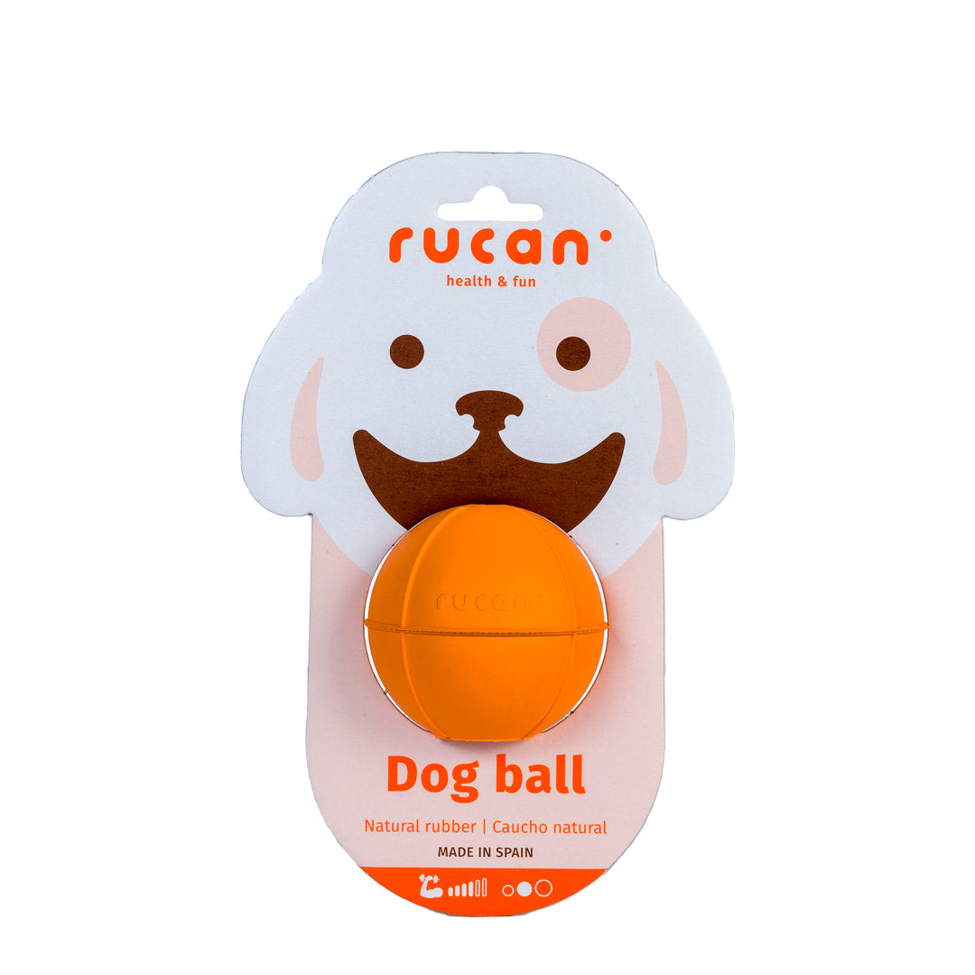 DOG BALL ORANGE MEDIUM