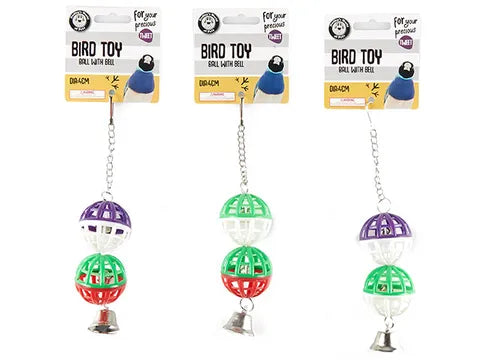 Ball and Bell Bird Toy