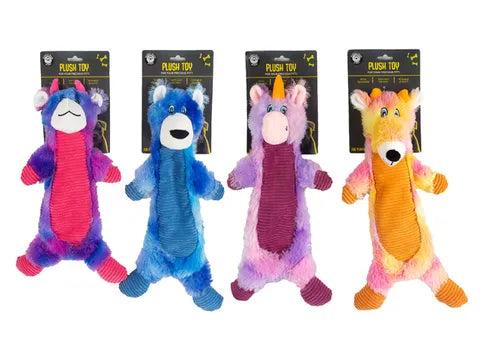 Plush Rainbow Dog Toy