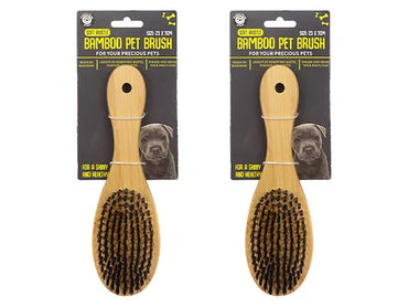Bamboo Bristle Pet Brush Large