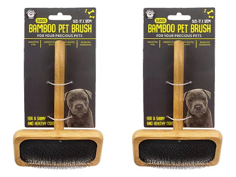 Bamboo Pet Hard Pin Brush
