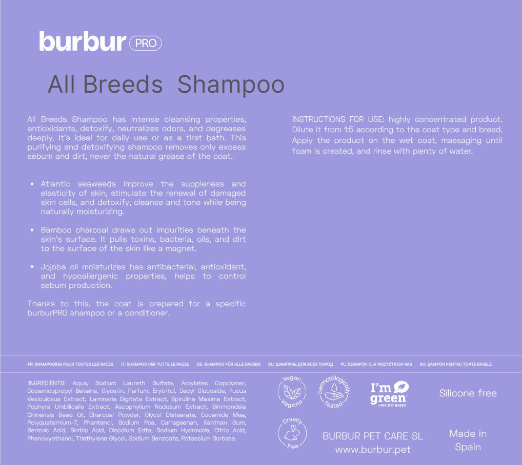 BURBURPRO SHAMPOO ALL BREEDS 100 ML
