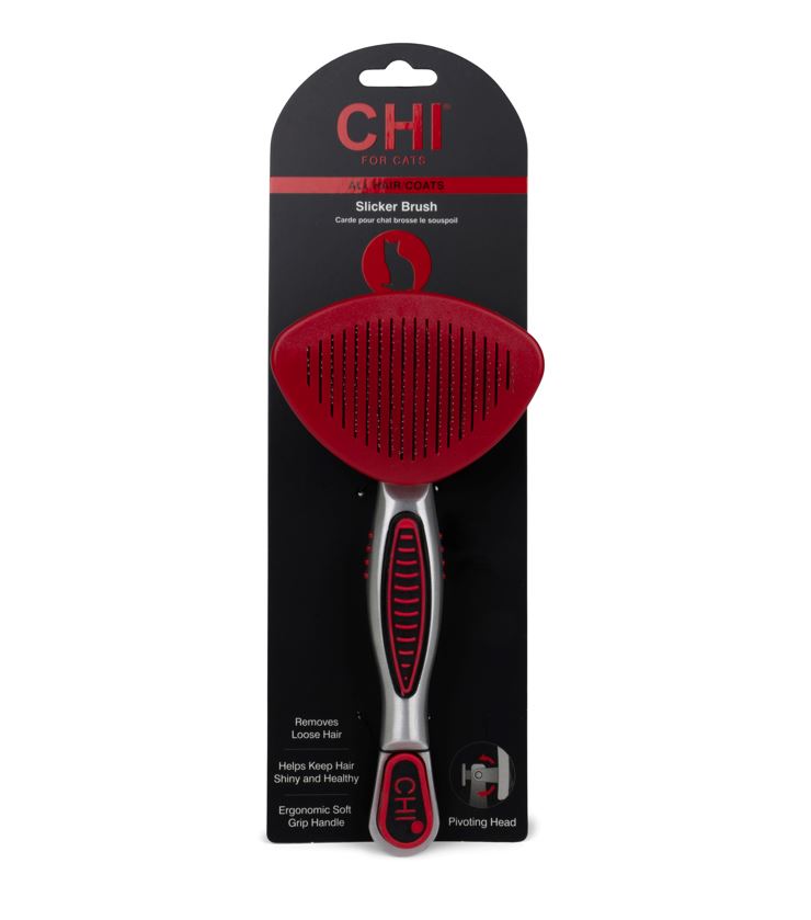 FCH-CHI CAT DUAL SIDED PIN/BRISTLE BRUSH