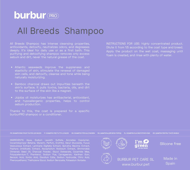 BURBURPRO SHAMPOO ALL BREEDS 4000 ML