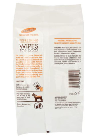 PALMER'S FOR PETS REFRESHING WIPES 100CT