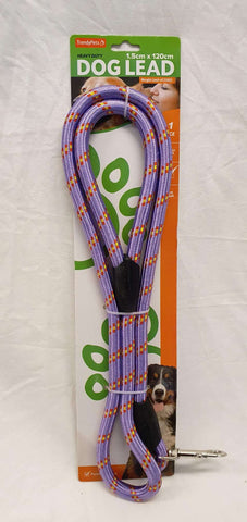 Rope dog lead 1.5x120cm 4 colours