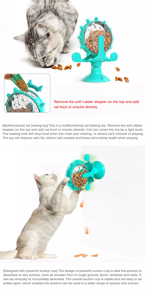 Leaking food Windmill cat toy