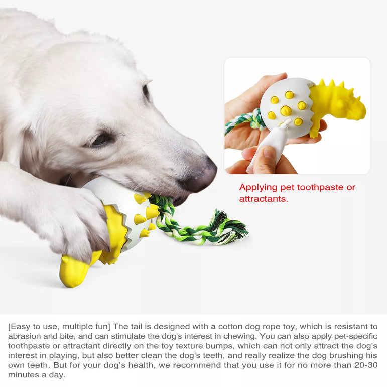 Durable Dinosaur rubber chew toy