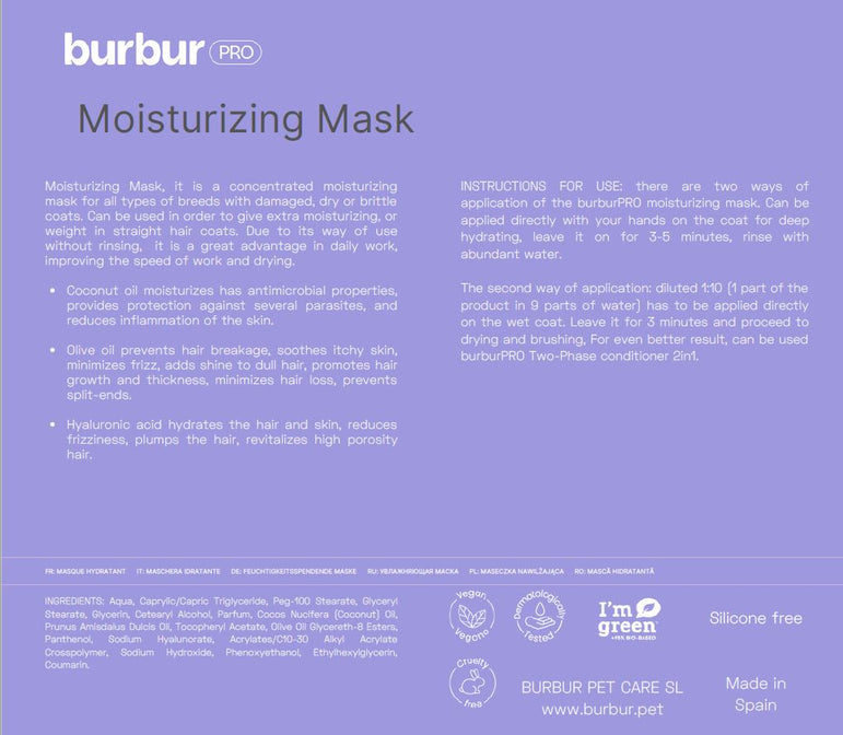 BURBURPRO MOISTURIZING MASK 100 ML