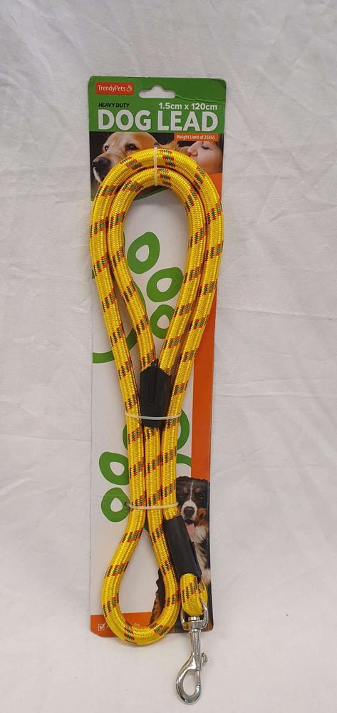 Rope dog lead 1.5x120cm 4 colours