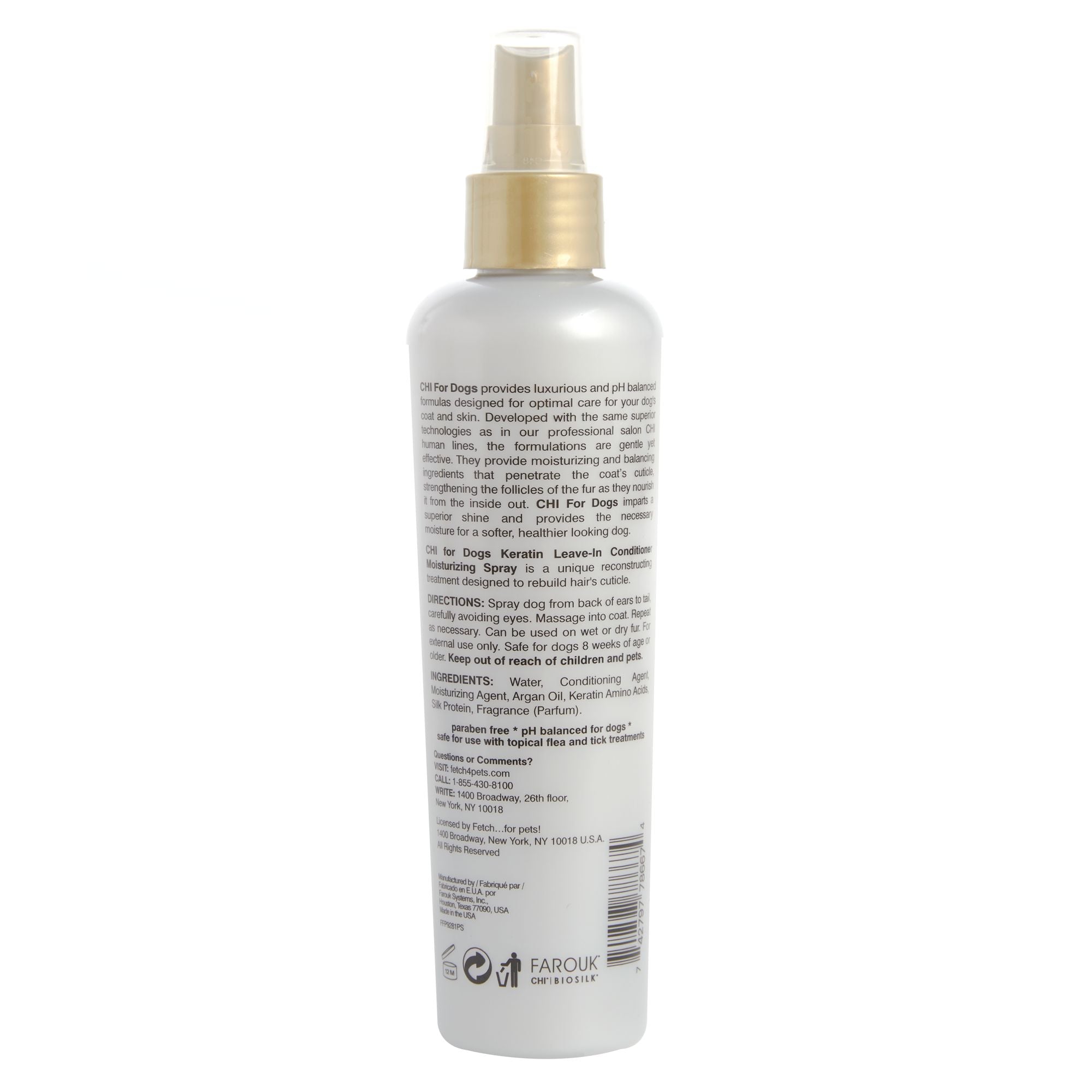 CHI DOGS KERATIN LEAVEIN CONDITION SPRAY