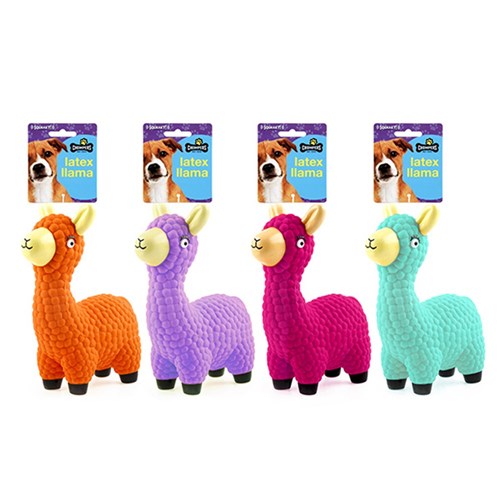 Dog Toy Llama Squeaky 16.5x21.5cm Latex