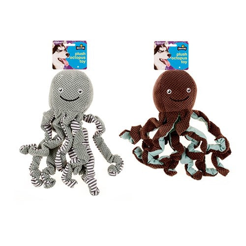 Dog Toy Plush squeaky Octopus 25cm