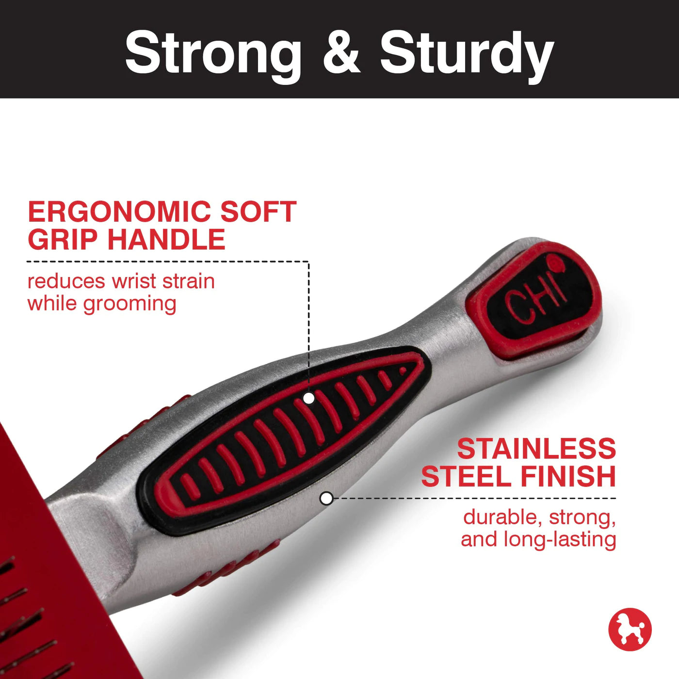 CHI Soft Pivoting Slicker Brush - Small Size