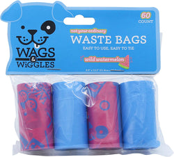 Wags & Wiggles Waste Bags For Dogs 60 Count