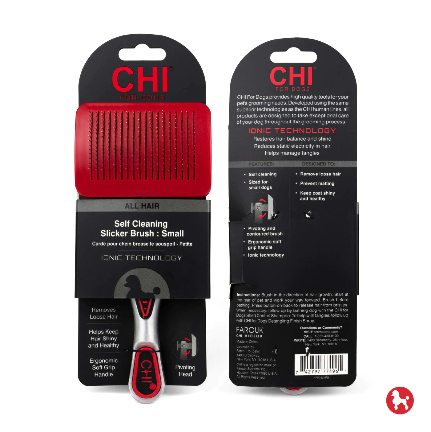 Chi self cleaning slicker brush best sale
