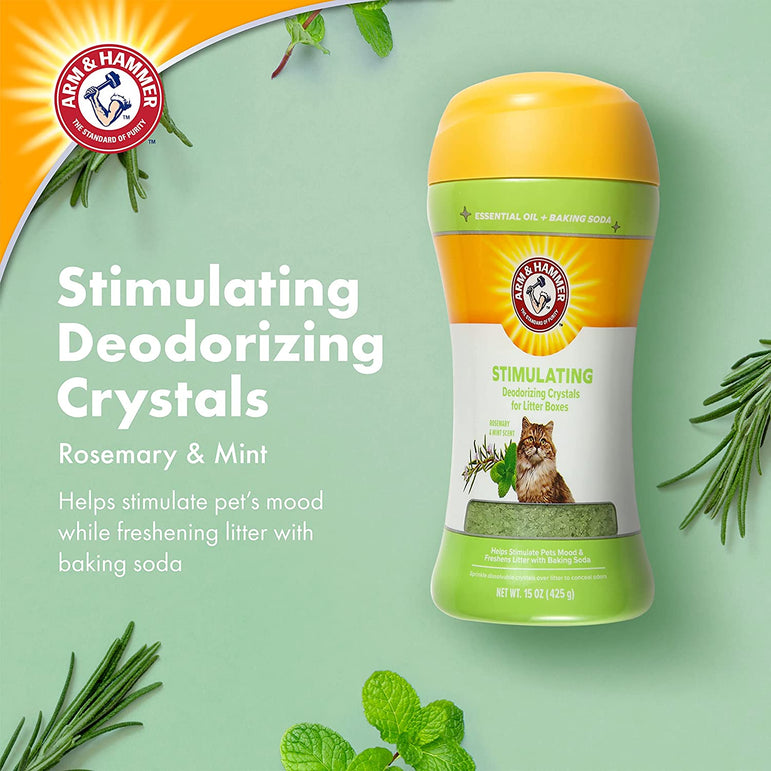 ARM AND HAMMER CAT LITTER BOX CRYSTALS- Rosemary and Mint