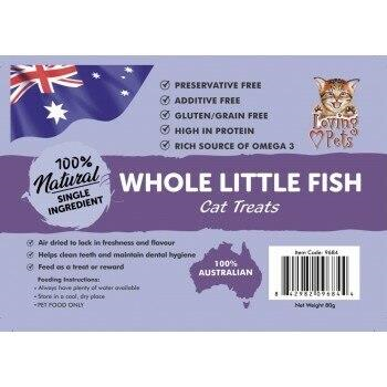 All Natural Aussie Whole Little Fish - 80g For Cats