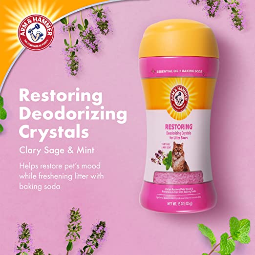 ARM AND HAMMER CAT LITTER BOX CRYSTALS- Sage and Mint