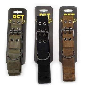 Tactical Collar Range Shiny Black Buckle