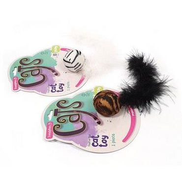 Ball w/Tail Cat Toy PET-706