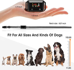 PAA  Bark Collar with Colour LCD rechargable