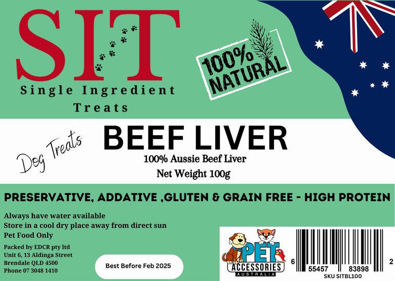 Single Ingredient Treats - Beef Liver 100g