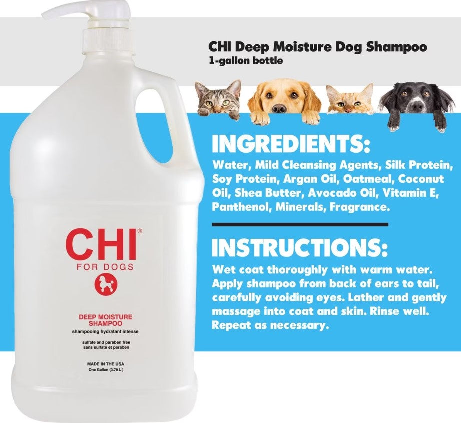 CHI DEEP MOISTURE SHAMPOO FOR DOGS BULK 3.8 Litres