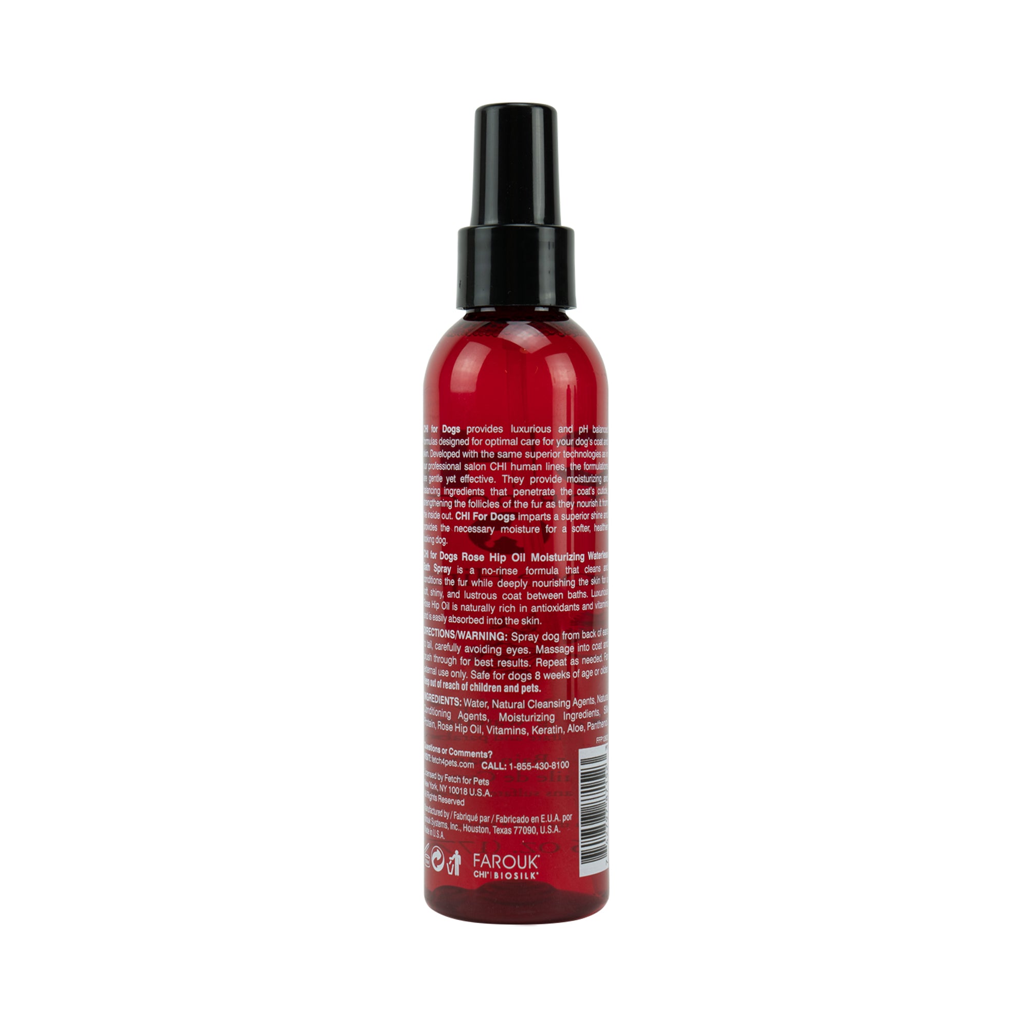 CHI DOG ROSE HIP OIL WATERLESS SPRAY 6OZ