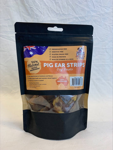 All Natural Aussie Pig Ear Strips Dog Treat- 200g