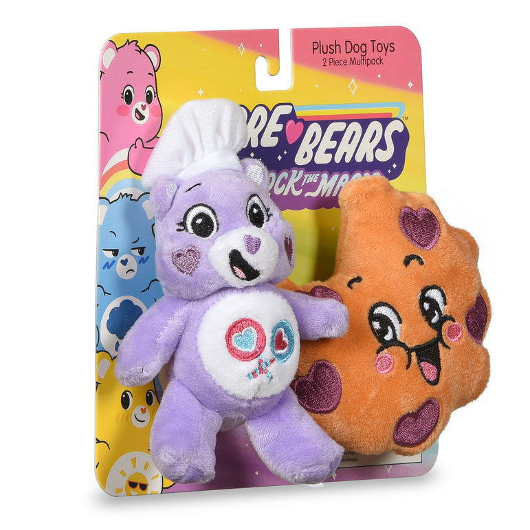 Care Bears: 4" Share Bear and Cookie Plush Flattie 2 Pack