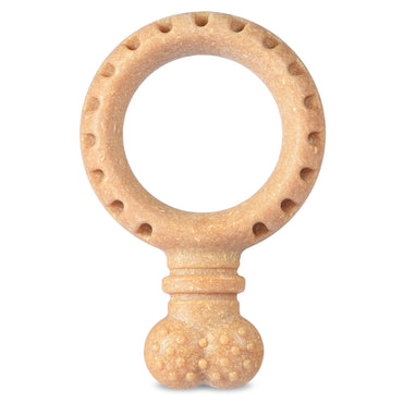 Arm & Hammer: Barkies 5.5" PP+Pine Saw Dust Ring Dog Toy Peanut Butter Flavor