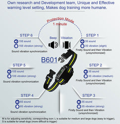 PAA  Bark Collar rechargable - Dual Mode IPX6 Waterproof All size dogs