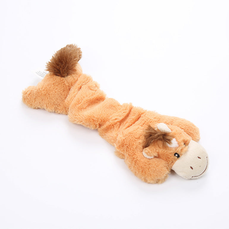 Plush crinkle Farm animal chew toy
