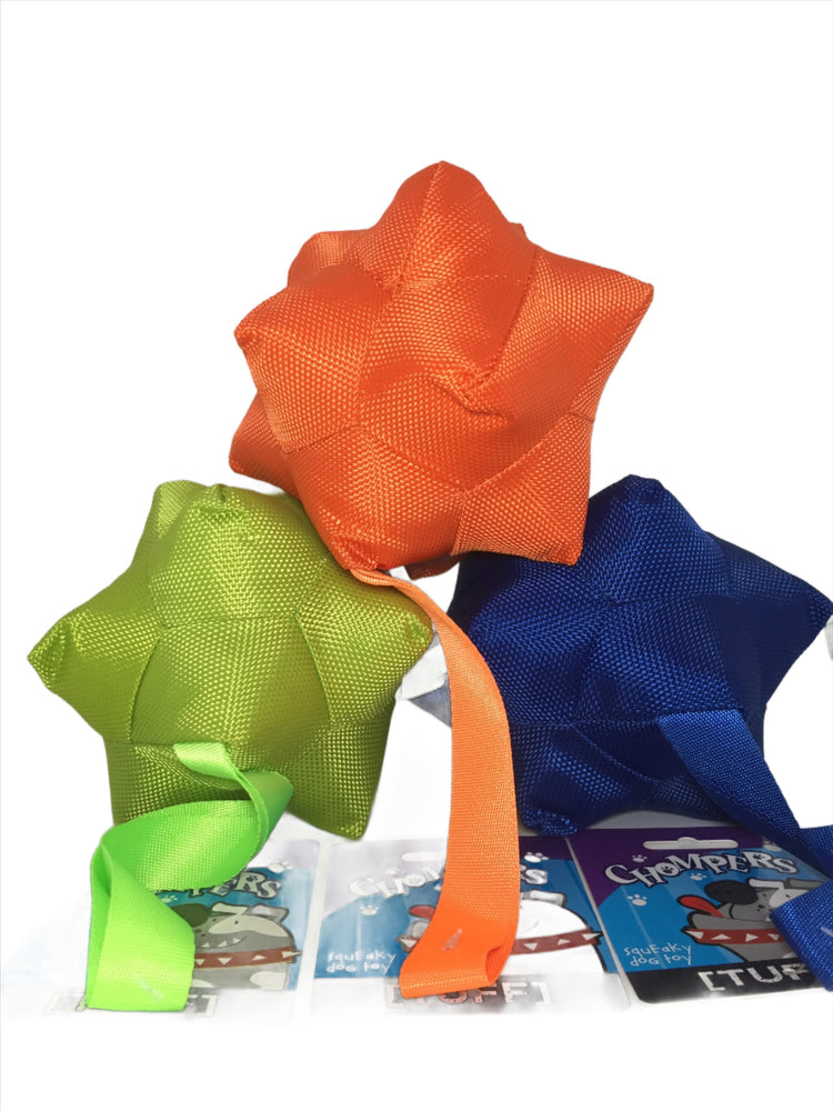 Dog toy squeaky bola 30cm 3 colours