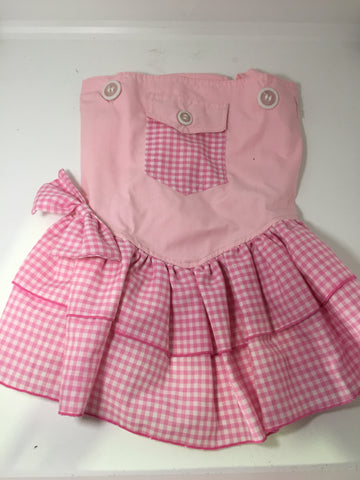 Dogs Togs Pink check dress