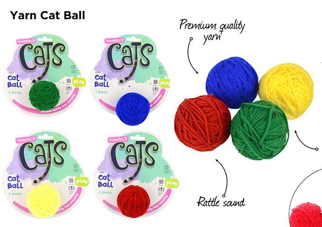 Rattling Yarn Cat Ball
