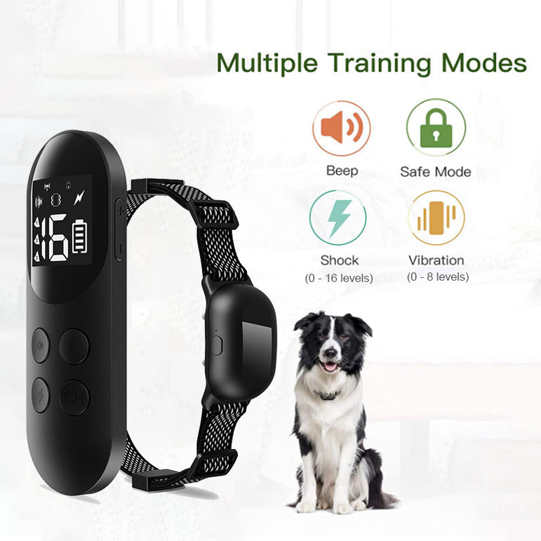 PAA Dog Training Collar with LCD Screen 300 Meter Range