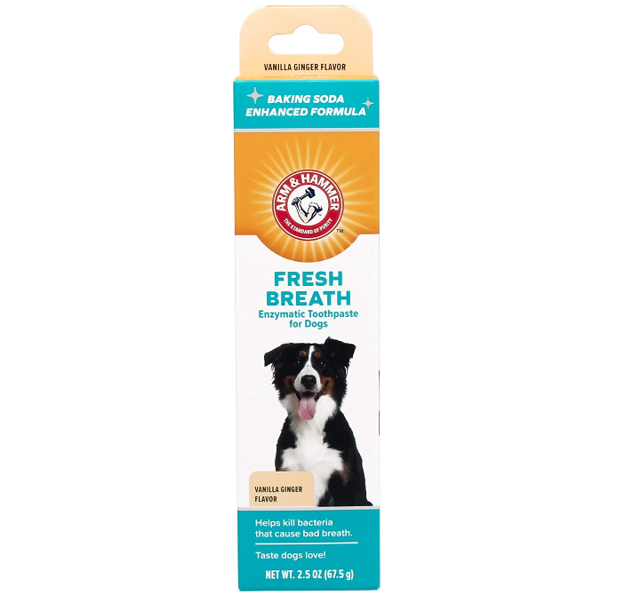 Arm & Hammer Fresh Breath Enzymatic Toothpaste for Dogs, Vanilla Ginger